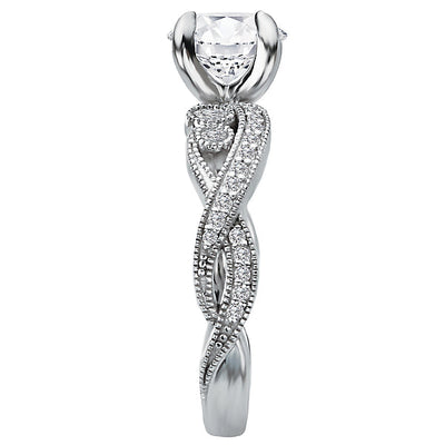 Diamond Semi-mount Engagement Ring