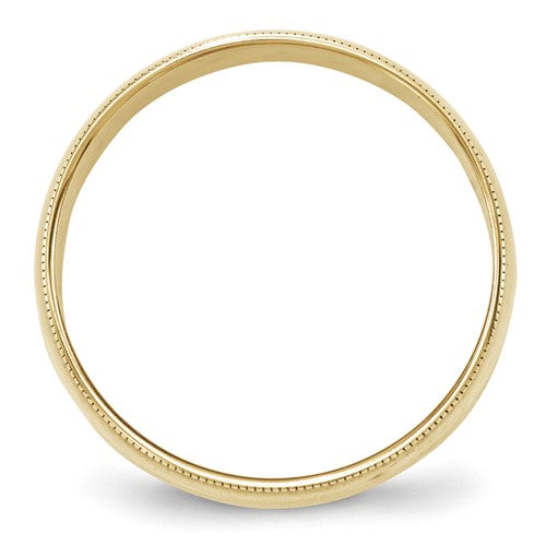 Yellow Gold Milgrain Band