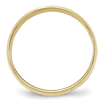 Yellow Gold Milgrain Band
