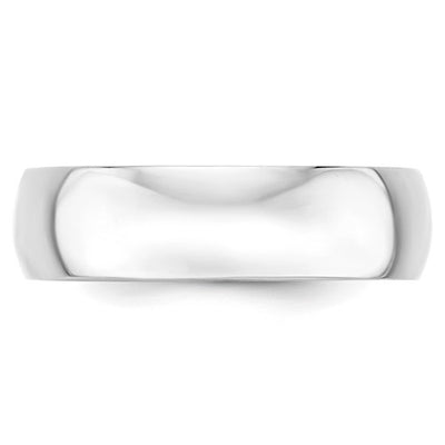 14KT White Gold Band