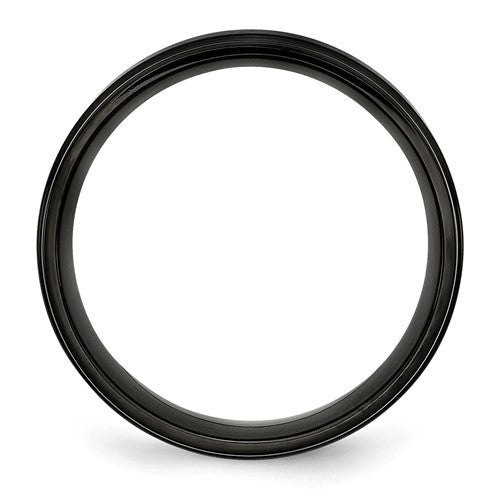 Stainless Steel, Black IP-Plated  Band