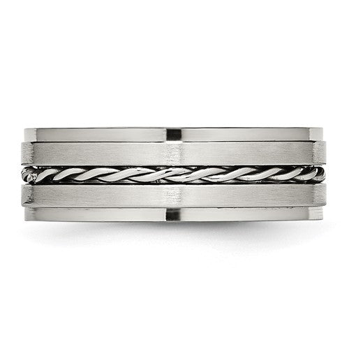 Stainless Steel Twisted Band