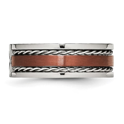Stainless Steel Band with a Diamond