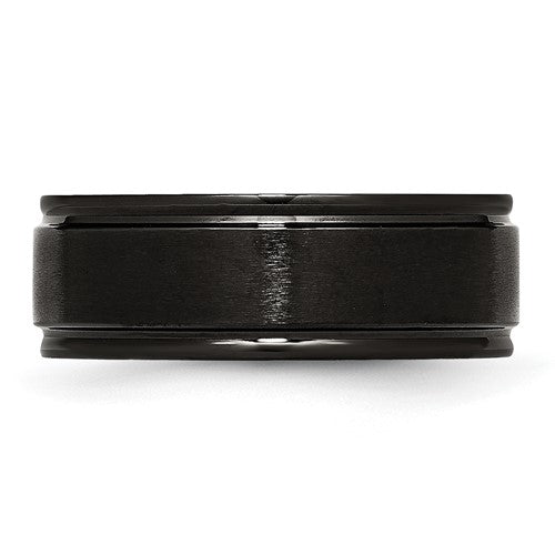 Stainless Steel, Black IP-Plated  Band