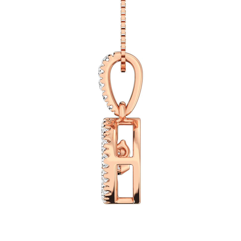 Diamond 3/8 Ct.Tw. Shimmering Fashion Pendant in 14K Rose Gold