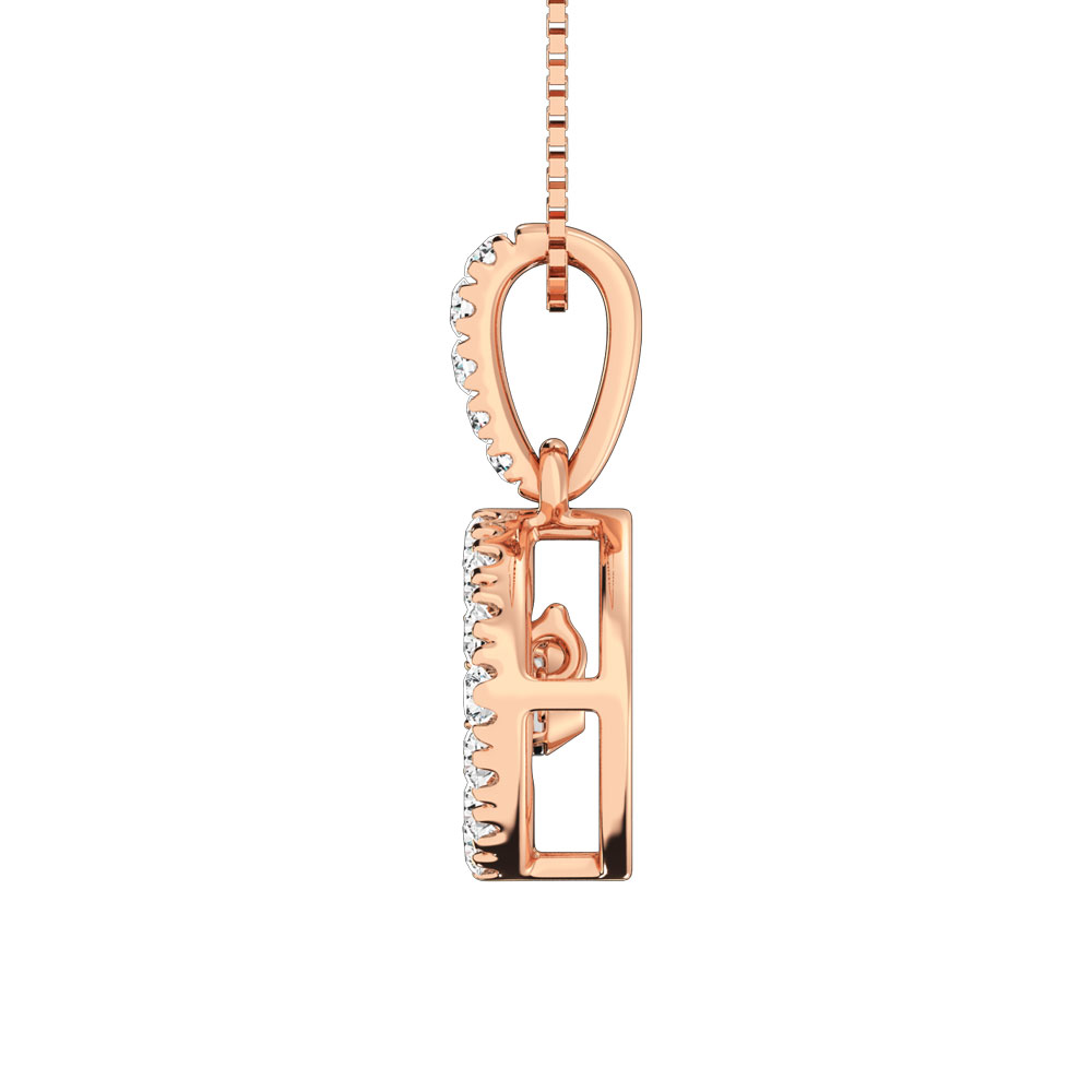 Diamond 3/8 Ct.Tw. Shimmering Fashion Pendant in 14K Rose Gold