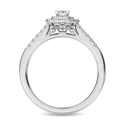 Diamond 1/3 Ct.Tw. Engagement Ring in 10K White Gold