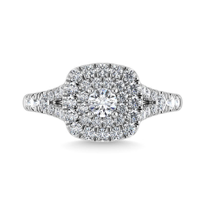 Diamond 1 Ct.Tw. Engagement Ring in 14K White Gold