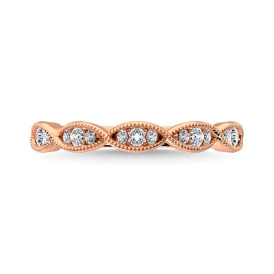 Diamond 1/5 Ct.Tw. Stack Band in 14K Rose Gold
