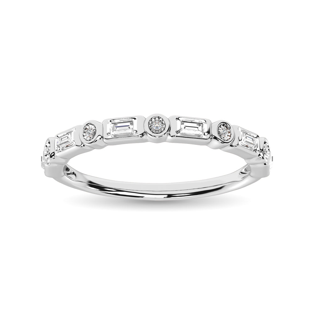 Diamond 1/20 Ct.Tw. Stack Band in 14K White Gold
