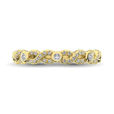 Diamond 1/4 Ct.Tw. Stack Band in 14K Yellow Gold