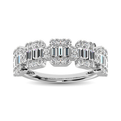 14K White Gold  1 Ct.Tw. Diamond Fashion Ring