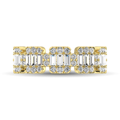 14K Yellow Gold  1 Ct.Tw. Diamond Fashion Ring