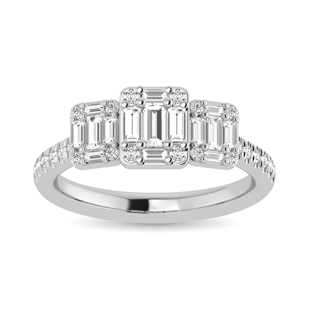 Diamond 3/4 Ct.Tw. Engagement Ring in 14K White Gold
