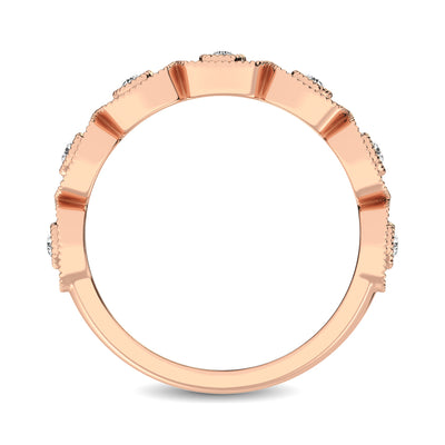 14K Rose Gold 5/8 Ct.Tw. Diamond Stackable Band