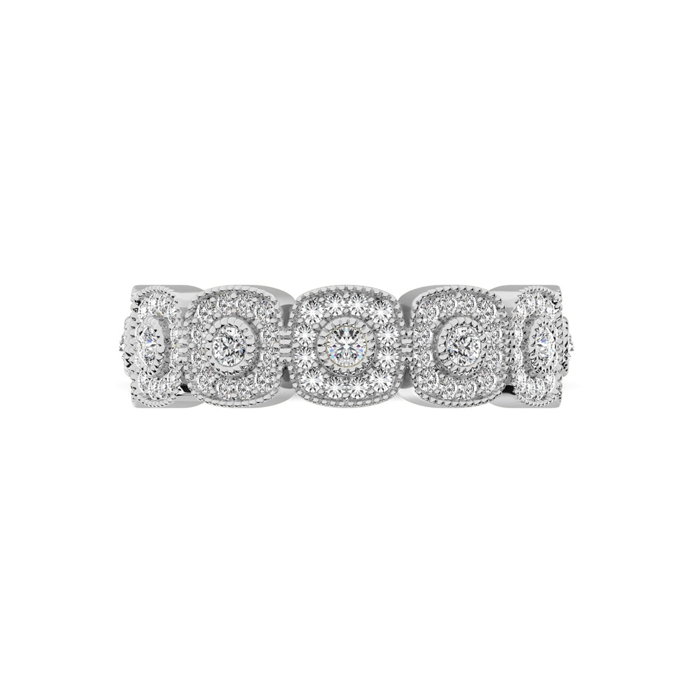 14K White Gold 5/8 Ct.Tw. Diamond Stackable Band