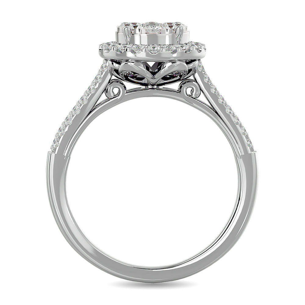 Diamond 3/4 ct tw Engagement Ring in 14K White Gold