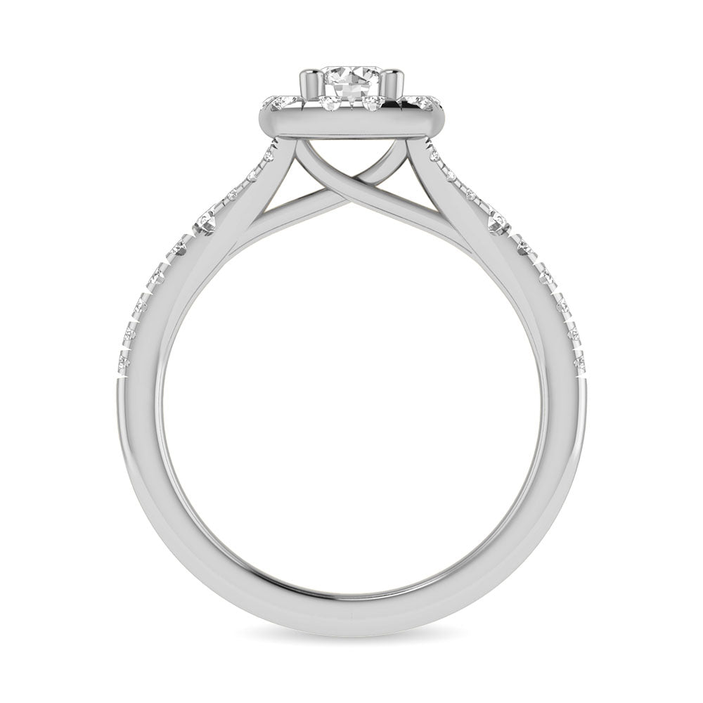 14KT White Gold 1Ct.Tw. Diamond keyani Bridal Ring