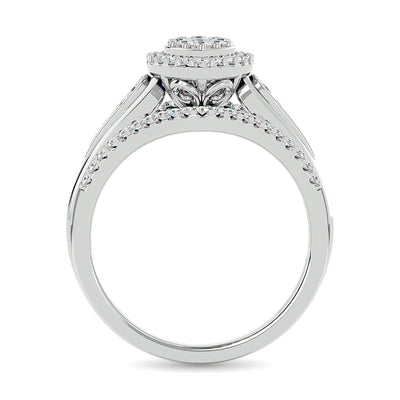 Diamond Engagement Ring 1/2 ct tw in 10K White Gold