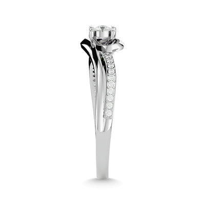 10K White  Gold 1/5 Ct.Tw. Diamond Promise Ring