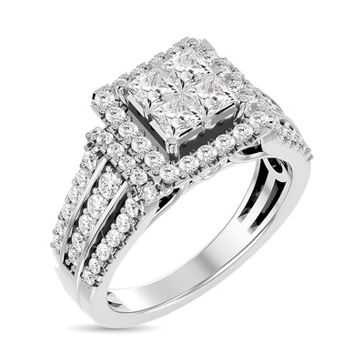 Diamond Engagement Ring 1 ct tw in 14K White Gold