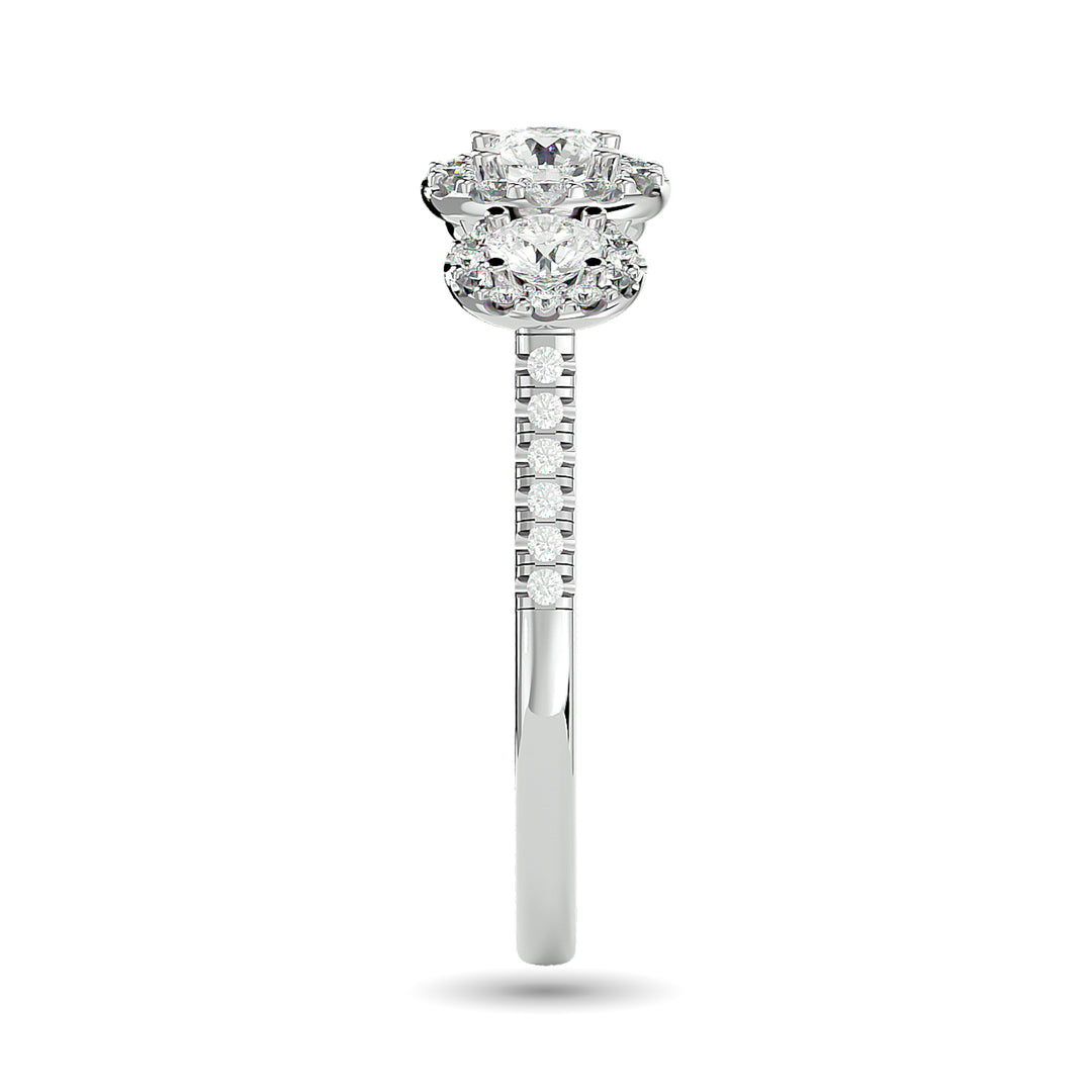 Diamond 1 Ct.Tw. Engagement Ring in 14K White Gold