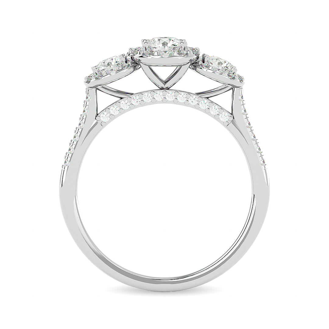 Diamond 1 Ct.Tw. Engagement Ring in 14K White Gold