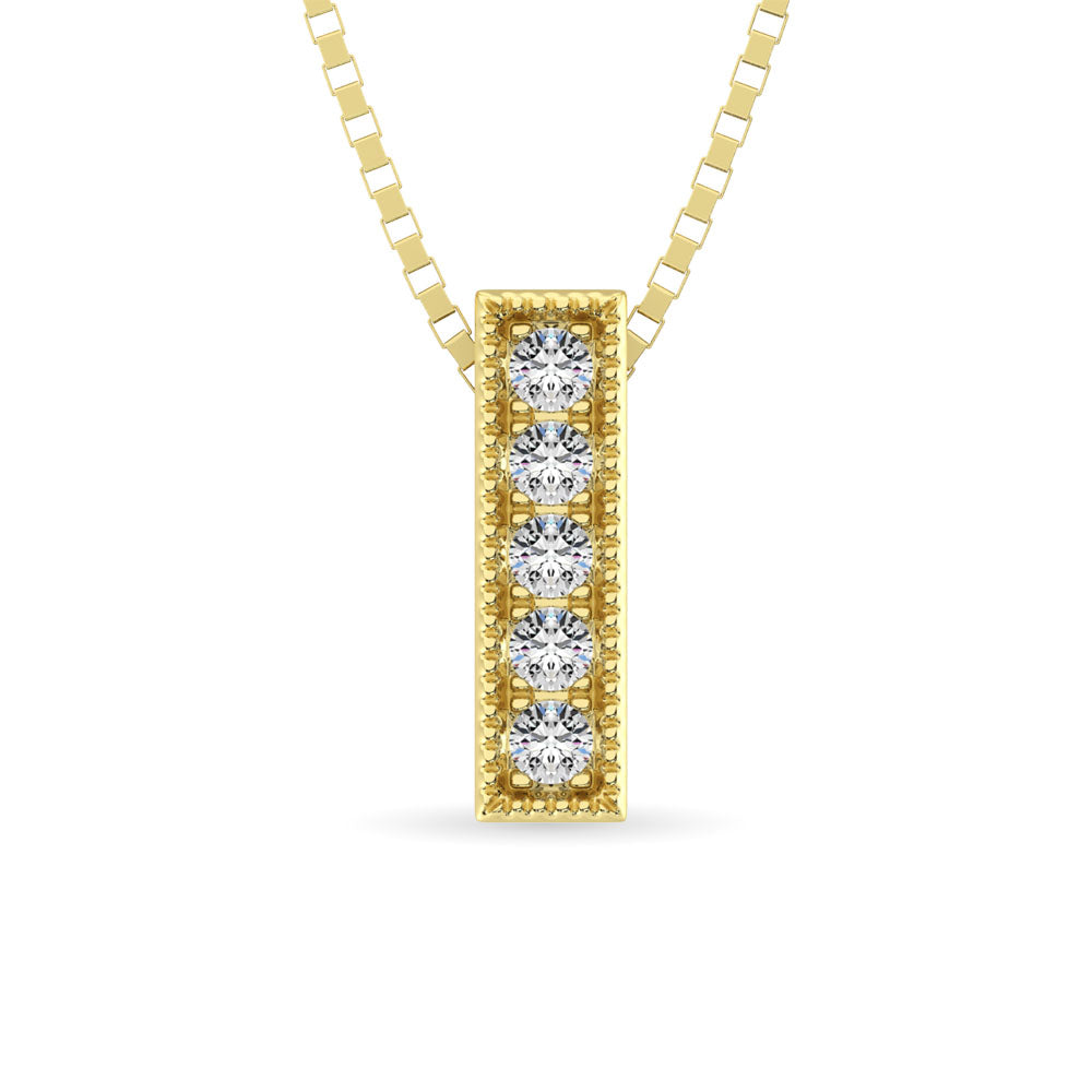 Diamond 1/20 ct tw Fashion Pendant in 10K Yellow Gold