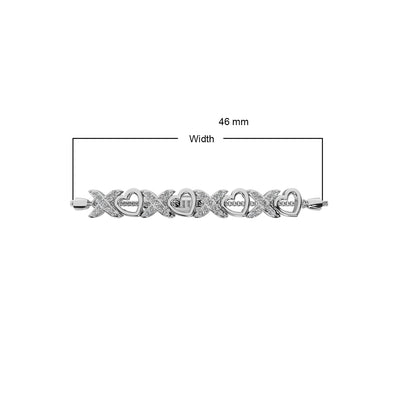 Diamond 1/6 ct tw Bolo Bracelet in Sterling Silver