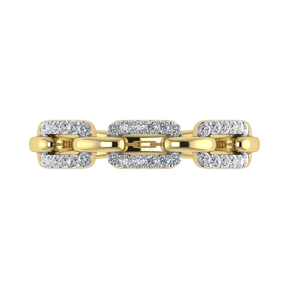 10K Yellow Gold 1/4 Ct.Tw. Diamond Fashion Ring