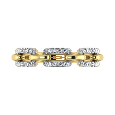 10K Yellow Gold 1/4 Ct.Tw. Diamond Fashion Ring