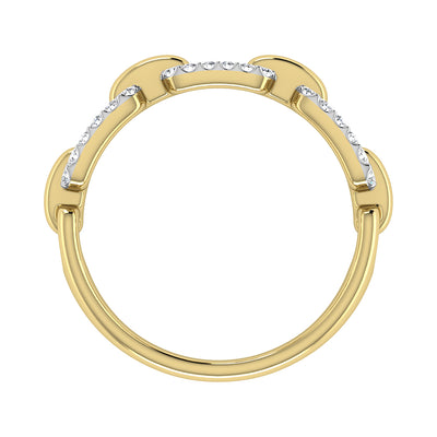 10K Yellow Gold 1/4 Ct.Tw. Diamond Fashion Ring