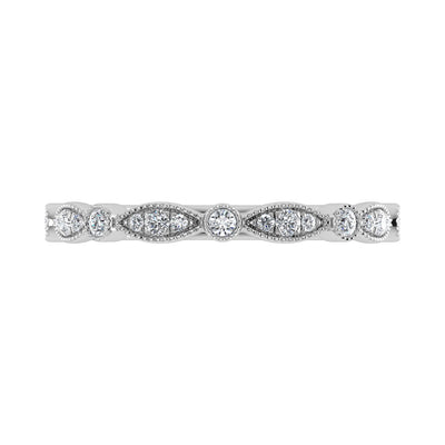 Diamond 1/6 Ct.Tw. Stack Band in 10K White Gold