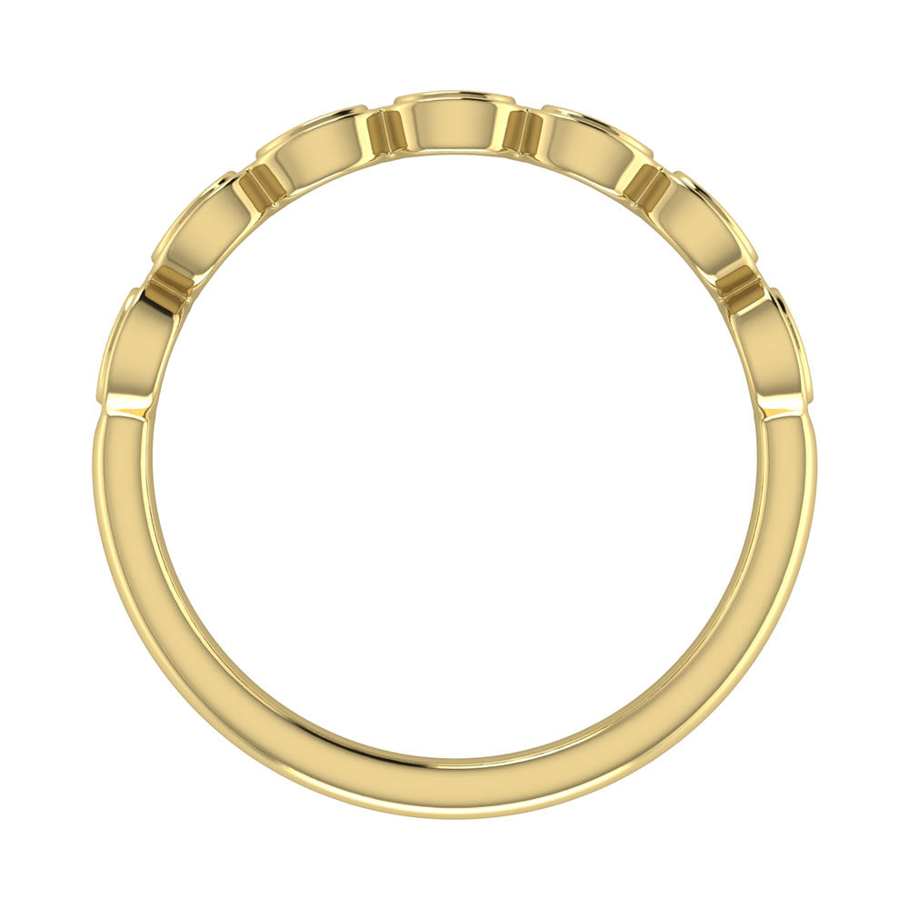 Diamond 1/6 Ct.Tw. Stack Band in 10K Yellow Gold
