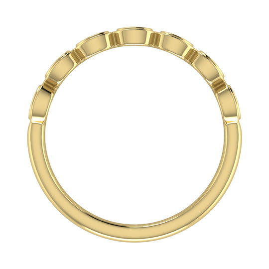 Diamond 1/6 Ct.Tw. Stack Band in 10K Yellow Gold