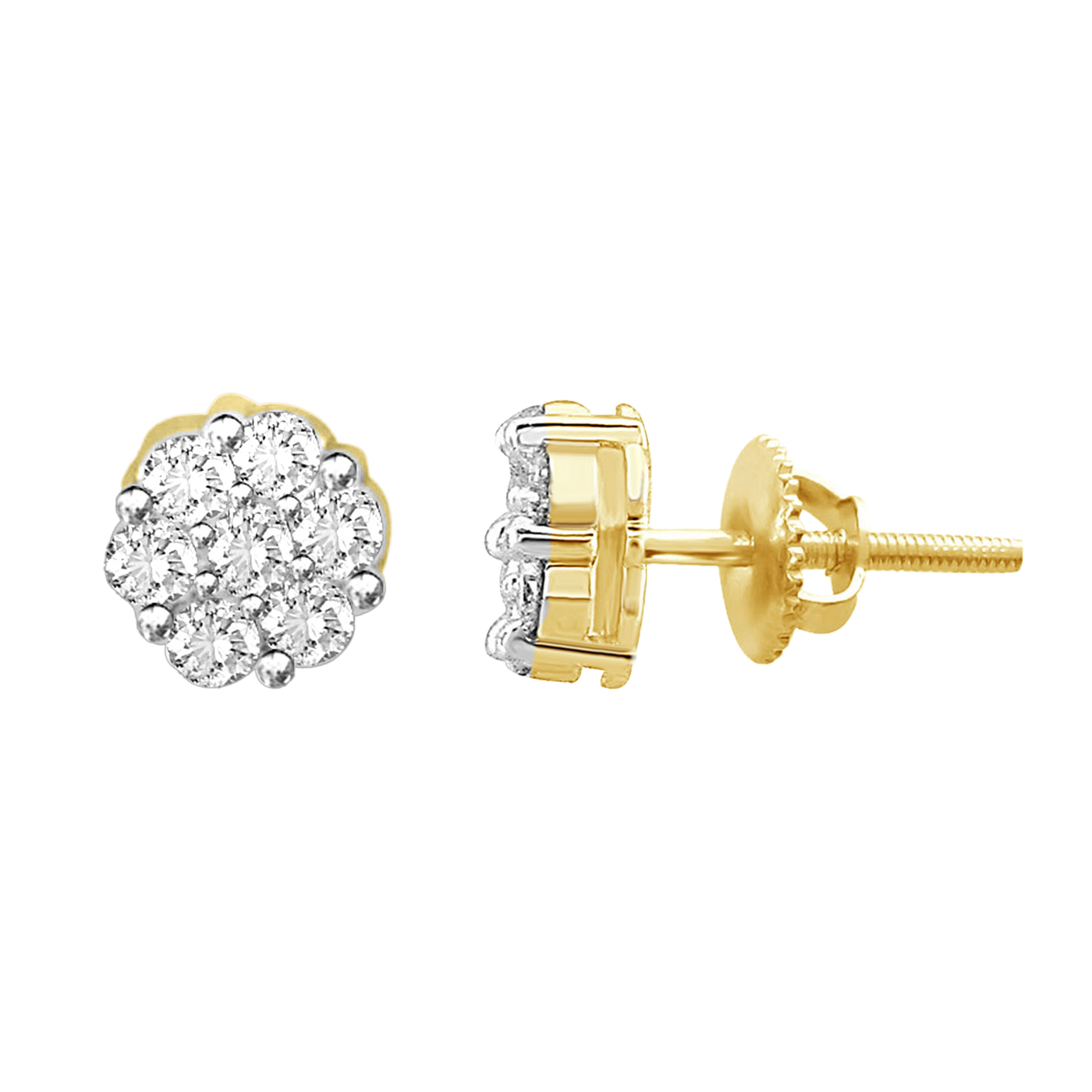 .15ctw Diamond Cluster Earrings