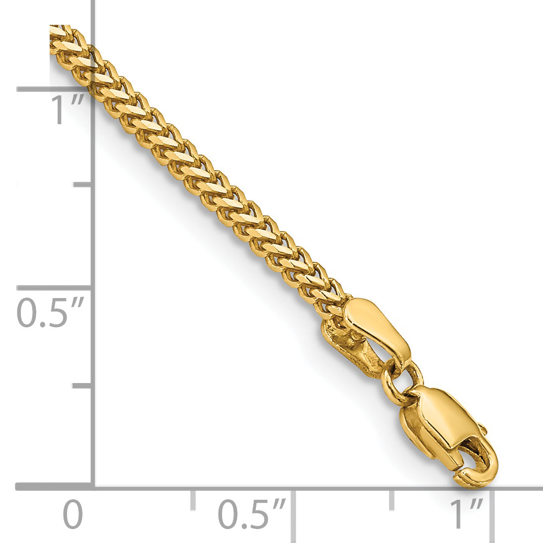 14k 1.5mm Franco Chain