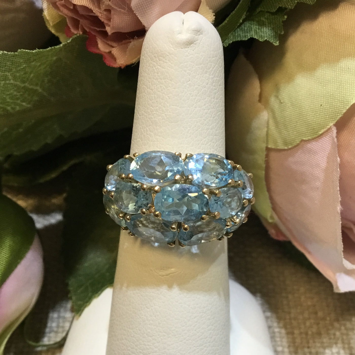 14KT Blue Topaz Ring