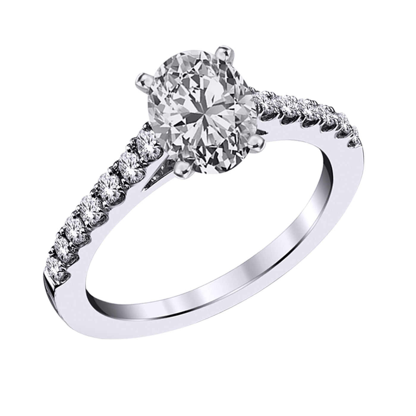 14KT 1.25CTW Lab Grown Diamond Engagement Ring
