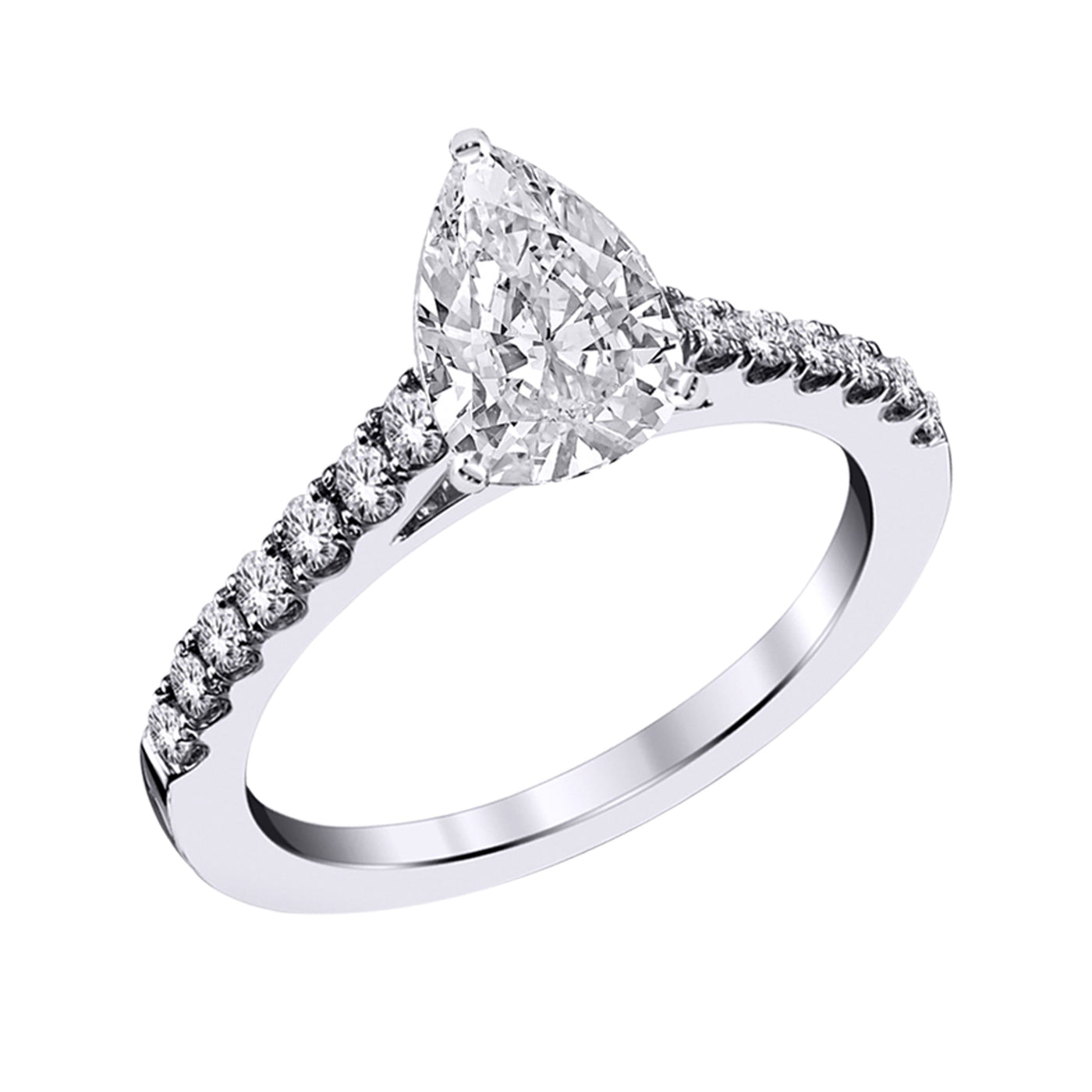 14KT 1.25CTW Lab Grown Diamond Engagement Ring