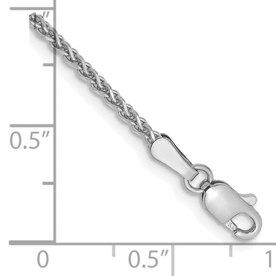 14k WG 1.7mm D/C Spiga Chain