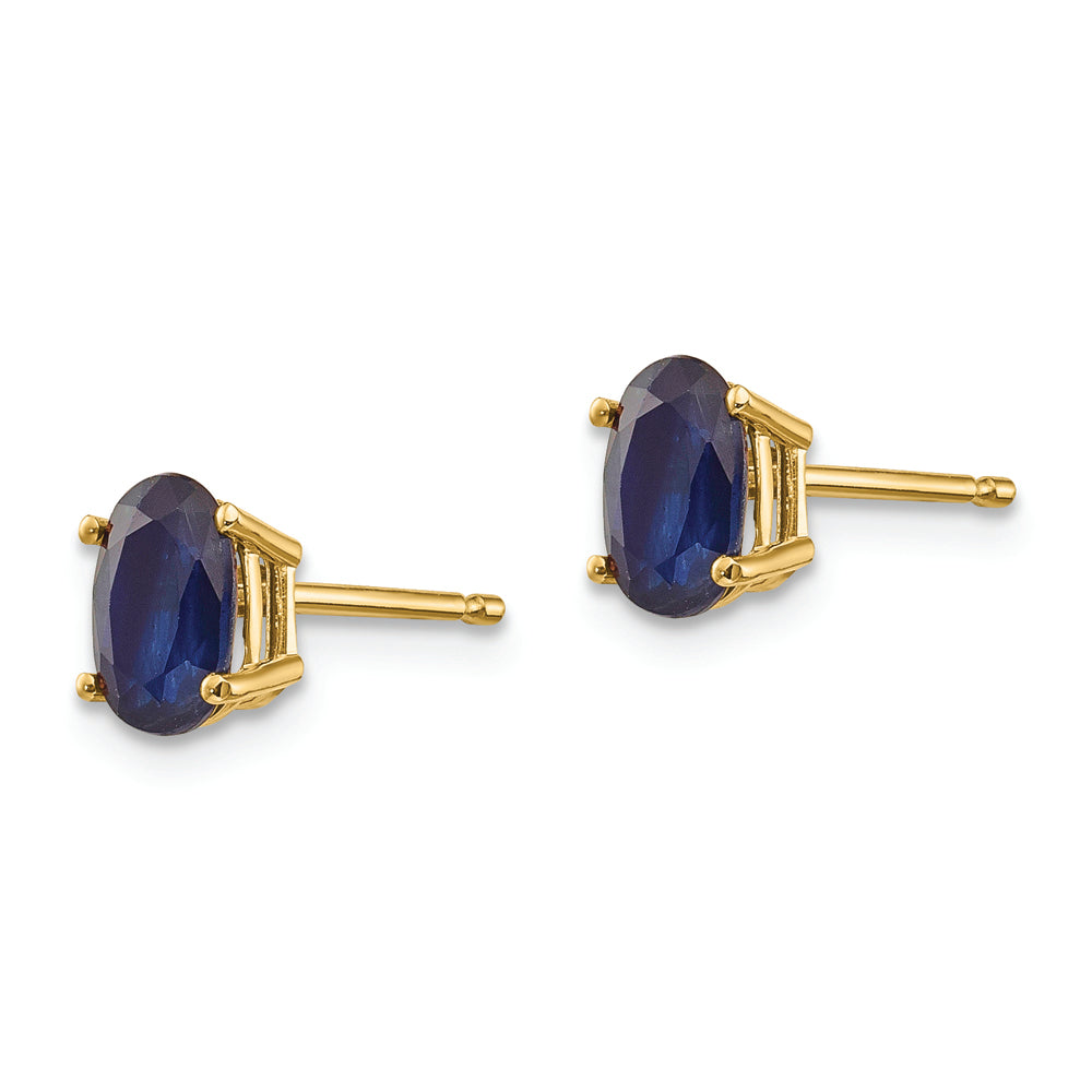 14k Sapphire Earrings - September