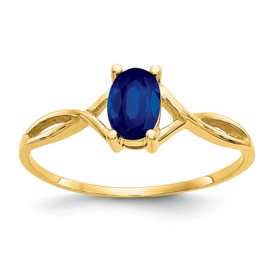 14k Sapphire Birthstone Ring QG